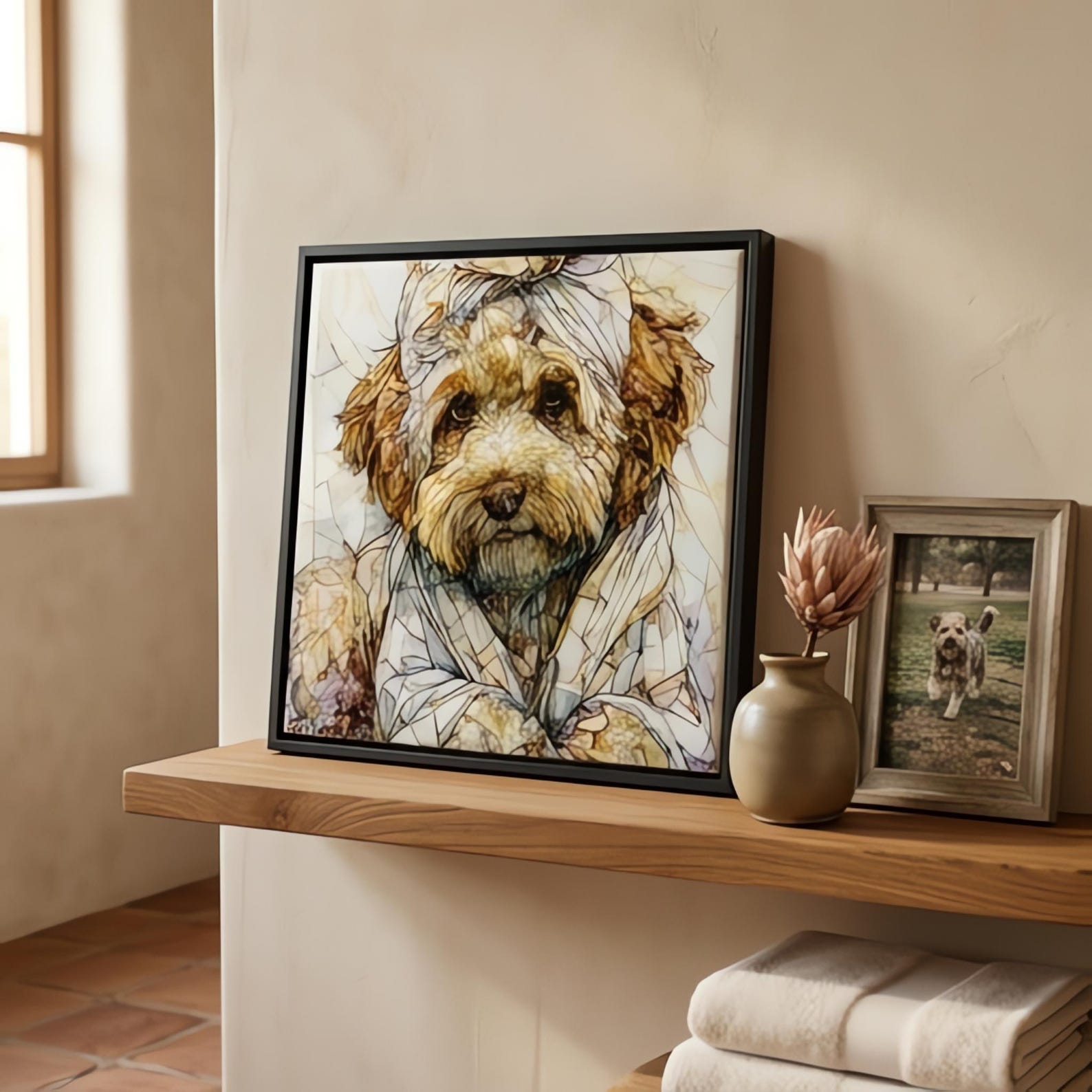 Lagotto Romagnolo Spa Dog Ceramic Tile