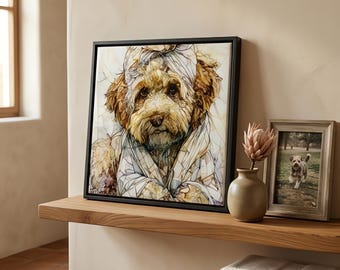 Lagotto Romagnolo Spa Dog Ceramic Tile thumbnail 1