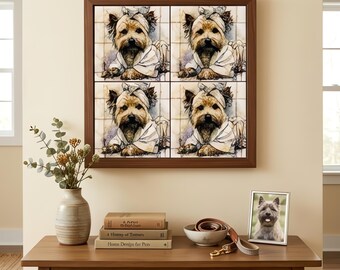 Cairn Terrier Spa Dog Ceramic Tile thumbnail 4