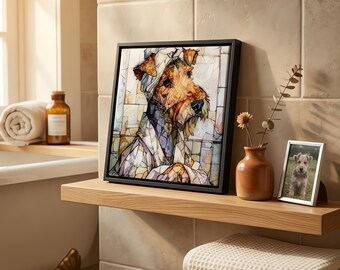 Wire Fox Terrier Spa Dog Ceramic Tile thumbnail 1
