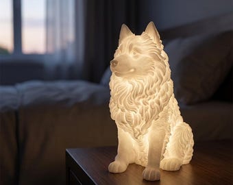 Pomsky Dog Luminary Night Light thumbnail 1