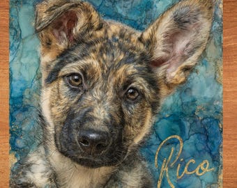 Belgian Malinois Decorative Tile thumbnail 1