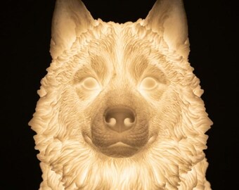 Alaskan Malamute Dog Luminary Night Light thumbnail 4