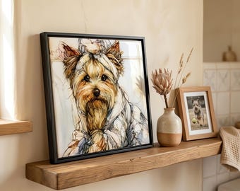 Silky Terrier Spa Dog Ceramic Tile thumbnail 1