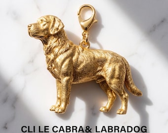 Labrador Retriever Gold Dog Sculpture Bag Charm thumbnail 2