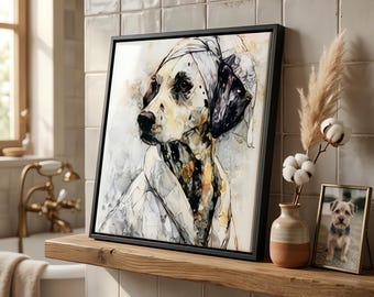 Dalmatian Spa Dog Ceramic Tile thumbnail 1