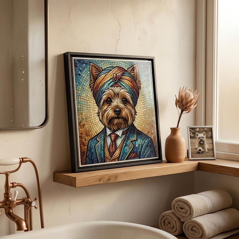 Scottish Terrier Spa Dog Ceramic Tile