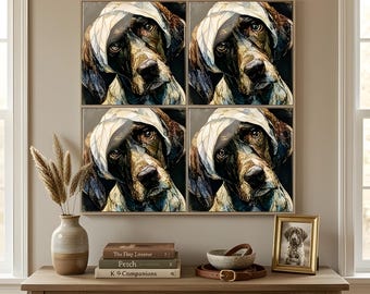 German Shorthaired Pointer Spa Dog Ceramic Tile thumbnail 4