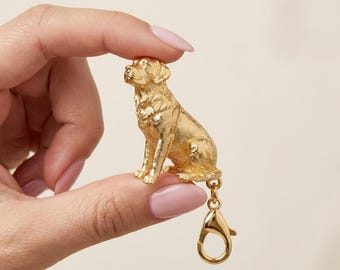 Labrador Retriever Gold Dog Sculpture Bag Charm thumbnail 4