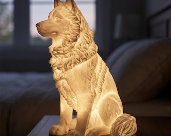 Alaskan Malamute Dog Luminary Night Light thumbnail 1