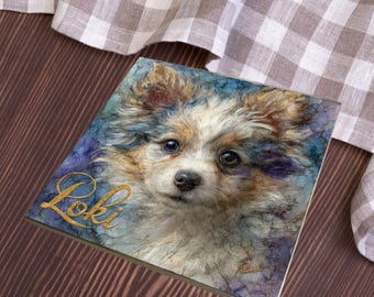 American Eskimo Dog Decorative Tile thumbnail 3
