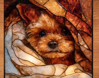 Brussels Griffon Under the Blanket Ceramic Tile thumbnail 1