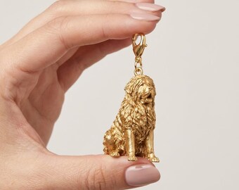 Tibetan Mastiff Gold Dog Sculpture Bag Charm thumbnail 4