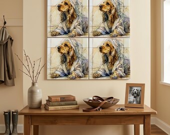 Cocker Spaniel Spa Dog Ceramic Tile thumbnail 4