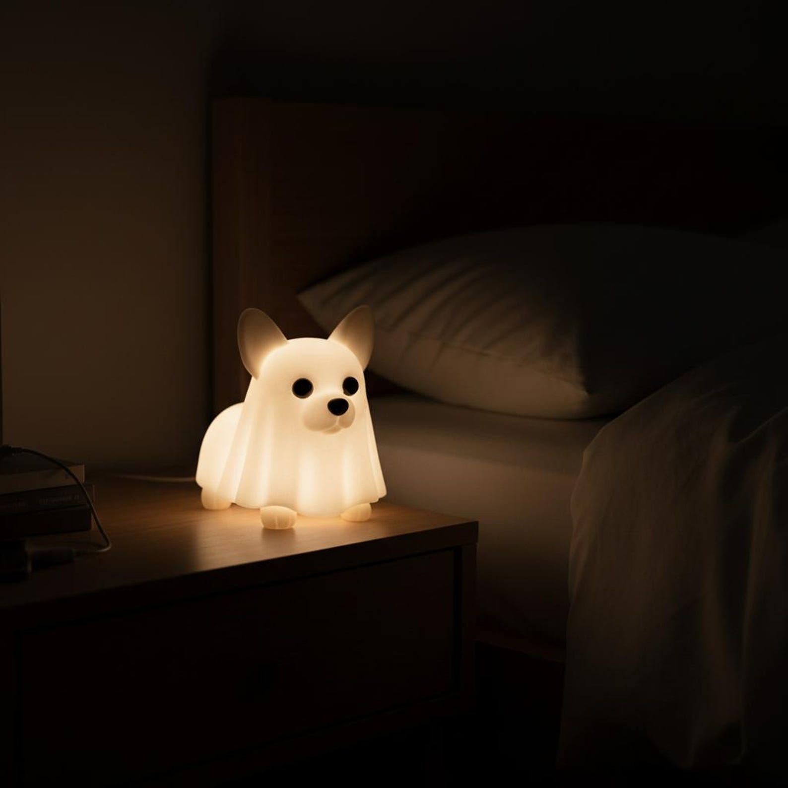 Pembroke Welsh Corgi Sheet Ghost Nightlight