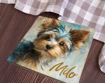 Yorkshire Terrier Decorative Tile thumbnail 3