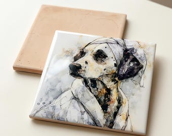 Dalmatian Spa Dog Ceramic Tile thumbnail 3
