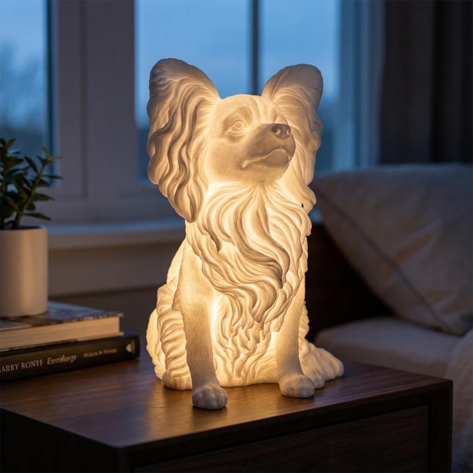 Papillon Dog Luminary Night Light