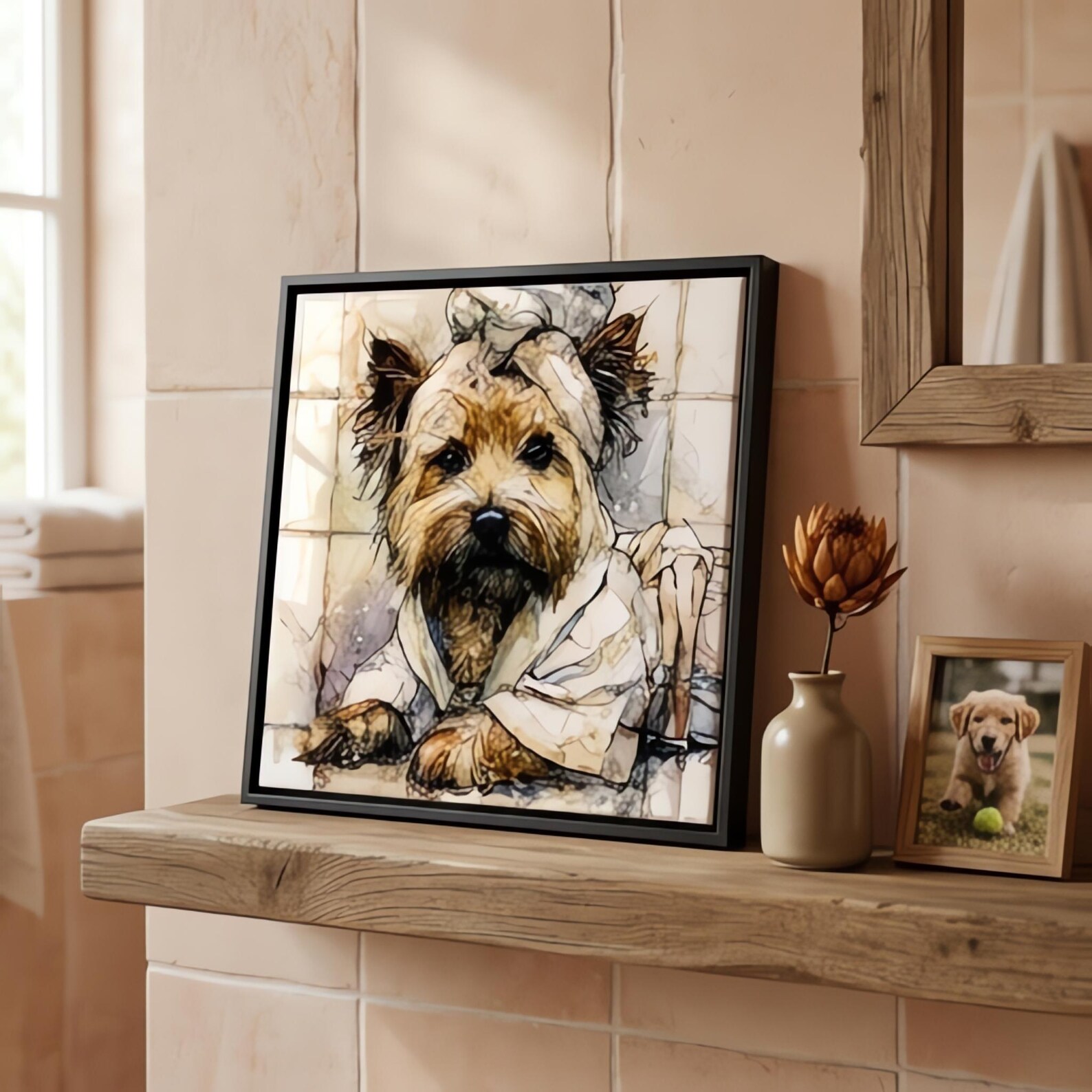 Cairn Terrier Spa Dog Ceramic Tile