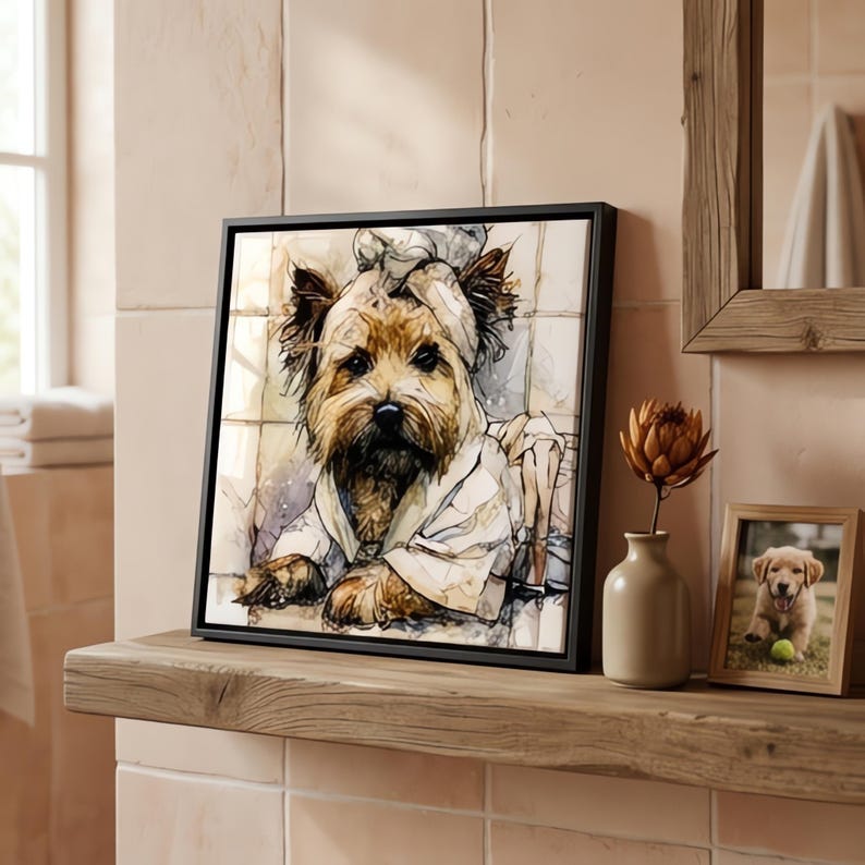 Cairn Terrier Spa Dog Ceramic Tile