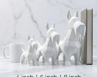 Scottish Terrier Low-Poly Geometric Dog Statue thumbnail 3