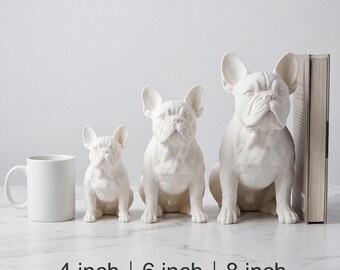 French Bulldog Realistic Seated Dog Statue thumbnail 3