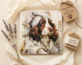 English Springer Spaniel Spa Dog Ceramic Tile thumbnail 2