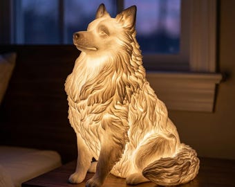 Icelandic Sheepdog Dog Luminary Night Light thumbnail 1