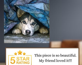 Huskador Under the Blanket Ceramic Tile thumbnail 3