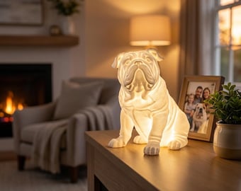 English Bulldog Dog Luminary Night Light thumbnail 3