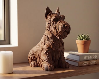 Scottish Terrier Realistic Seated Dog Statue thumbnail 4