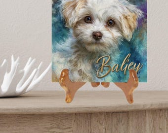 Bichon Frise Decorative Tile thumbnail 2