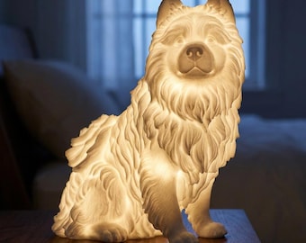 Keeshond Dog Luminary Night Light thumbnail 1