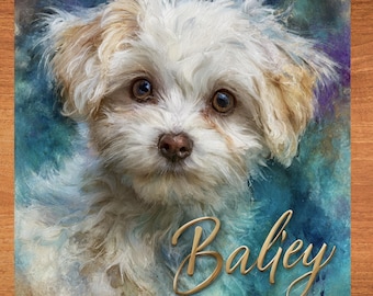Bichon Frise Decorative Tile thumbnail 1