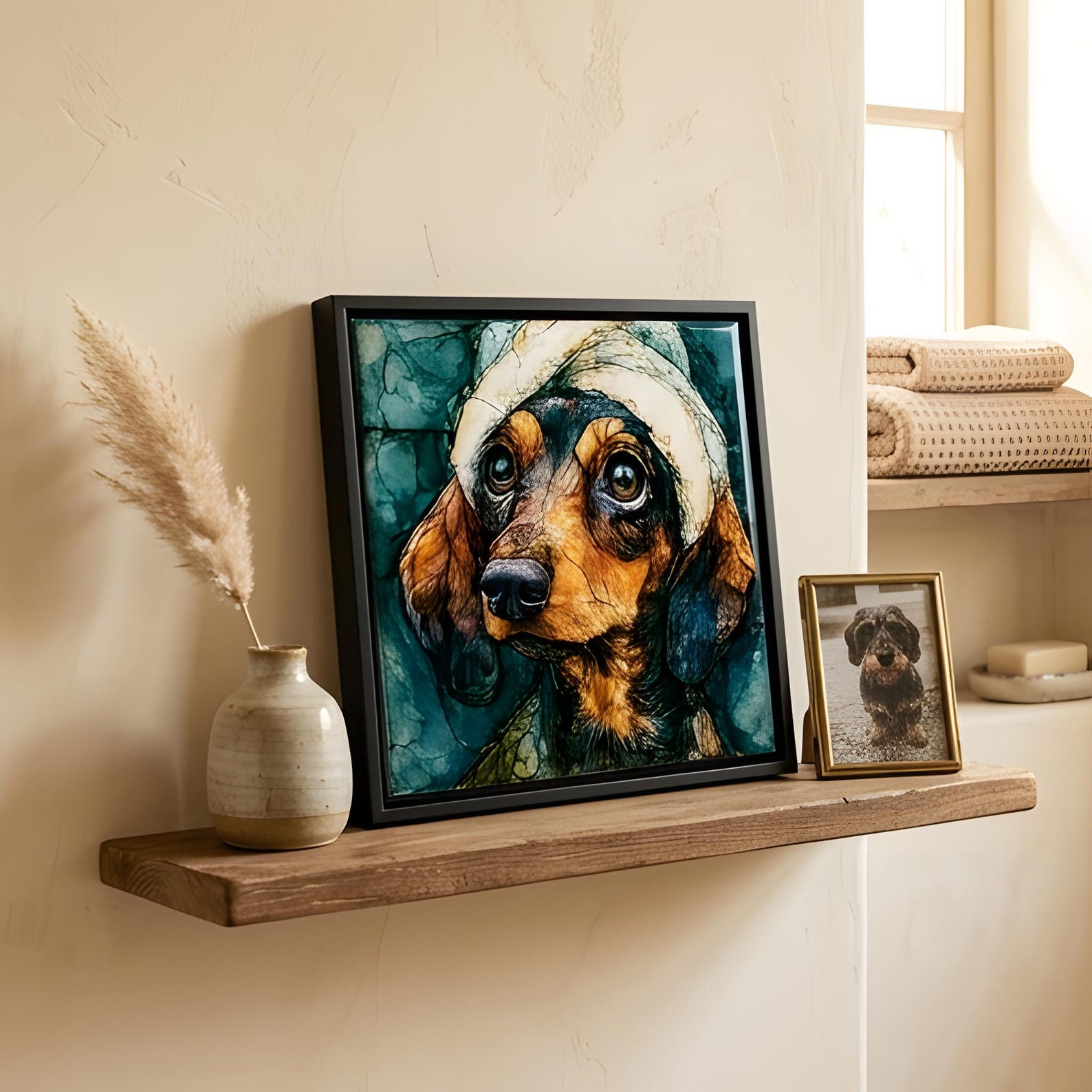 Dachshund Spa Dog Ceramic Tile