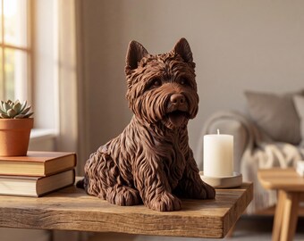 West Highland White Terrier Realistic Seated Dog Statue thumbnail 4