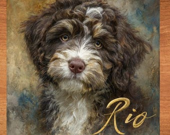 Portuguese Water Dog Decorative Tile thumbnail 1