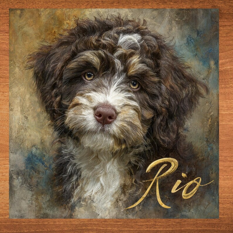 Portuguese Water Dog handcrafted in Knoxville