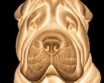 Shar Pei Dog Luminary Night Light thumbnail 4