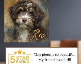 Portuguese Water Dog Decorative Tile thumbnail 4
