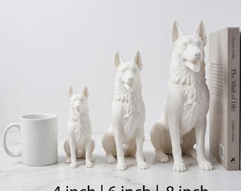 Belgian Malinois Realistic Seated Dog Statue thumbnail 3