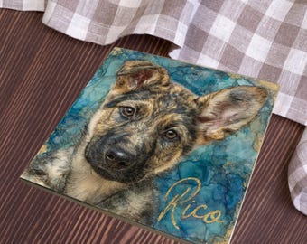 Belgian Malinois Decorative Tile thumbnail 3