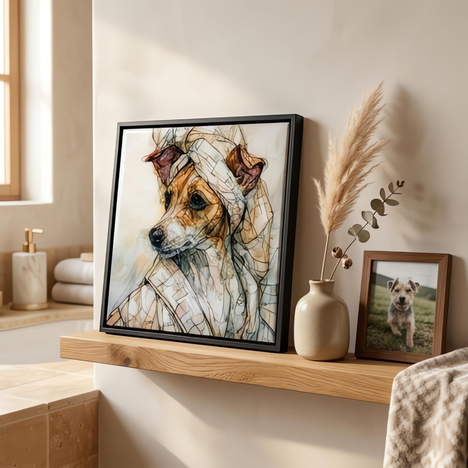 Rat Terrier Spa Dog Ceramic Tile