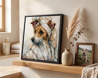 Rat Terrier Spa Dog Ceramic Tile thumbnail 1