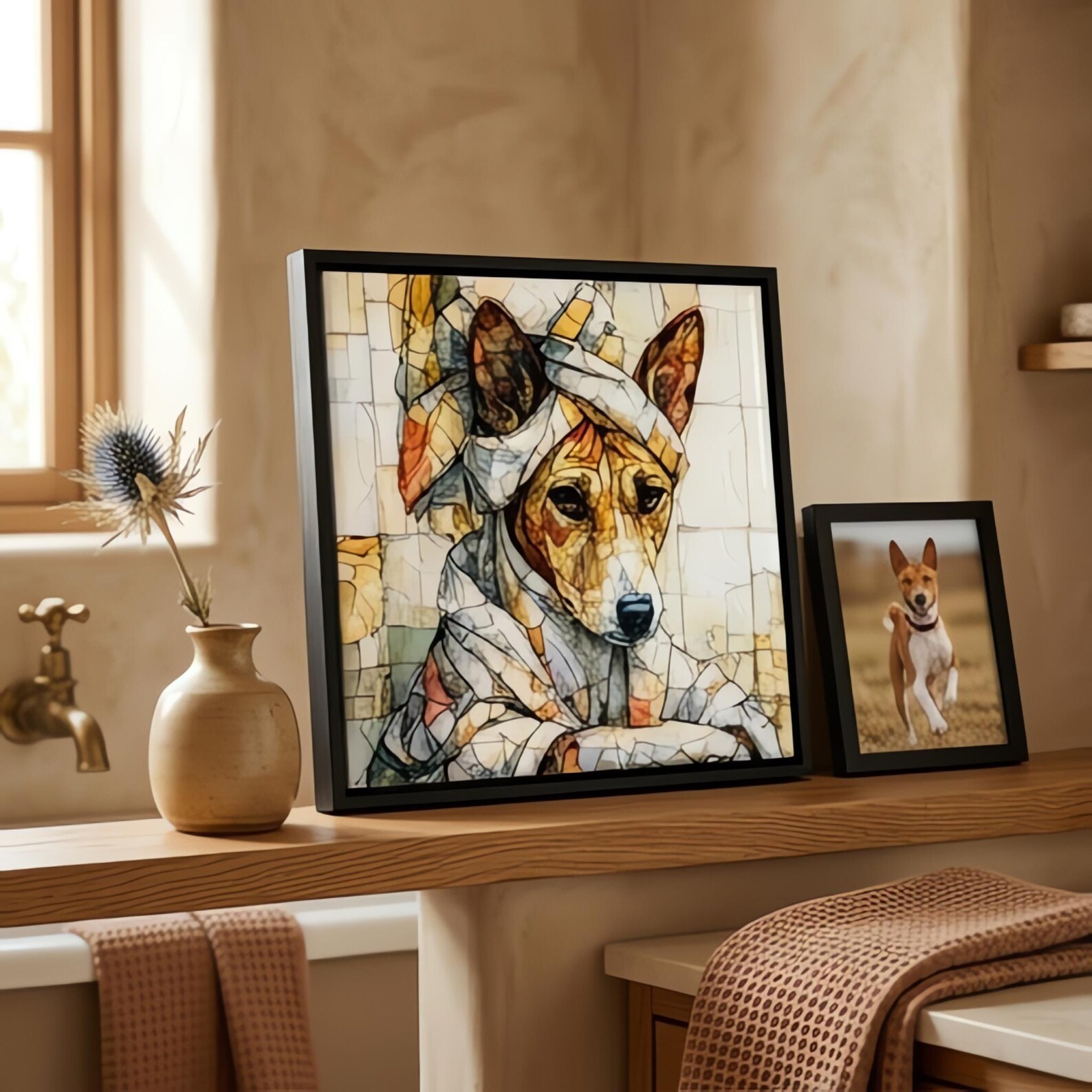 Basenji Spa Dog Ceramic Tile