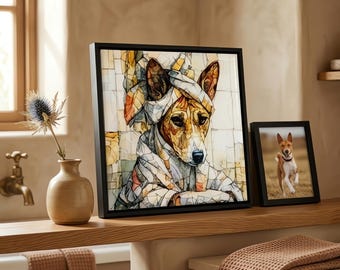 Basenji Spa Dog Ceramic Tile thumbnail 1