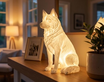 Siberian Husky Dog Luminary Night Light thumbnail 3