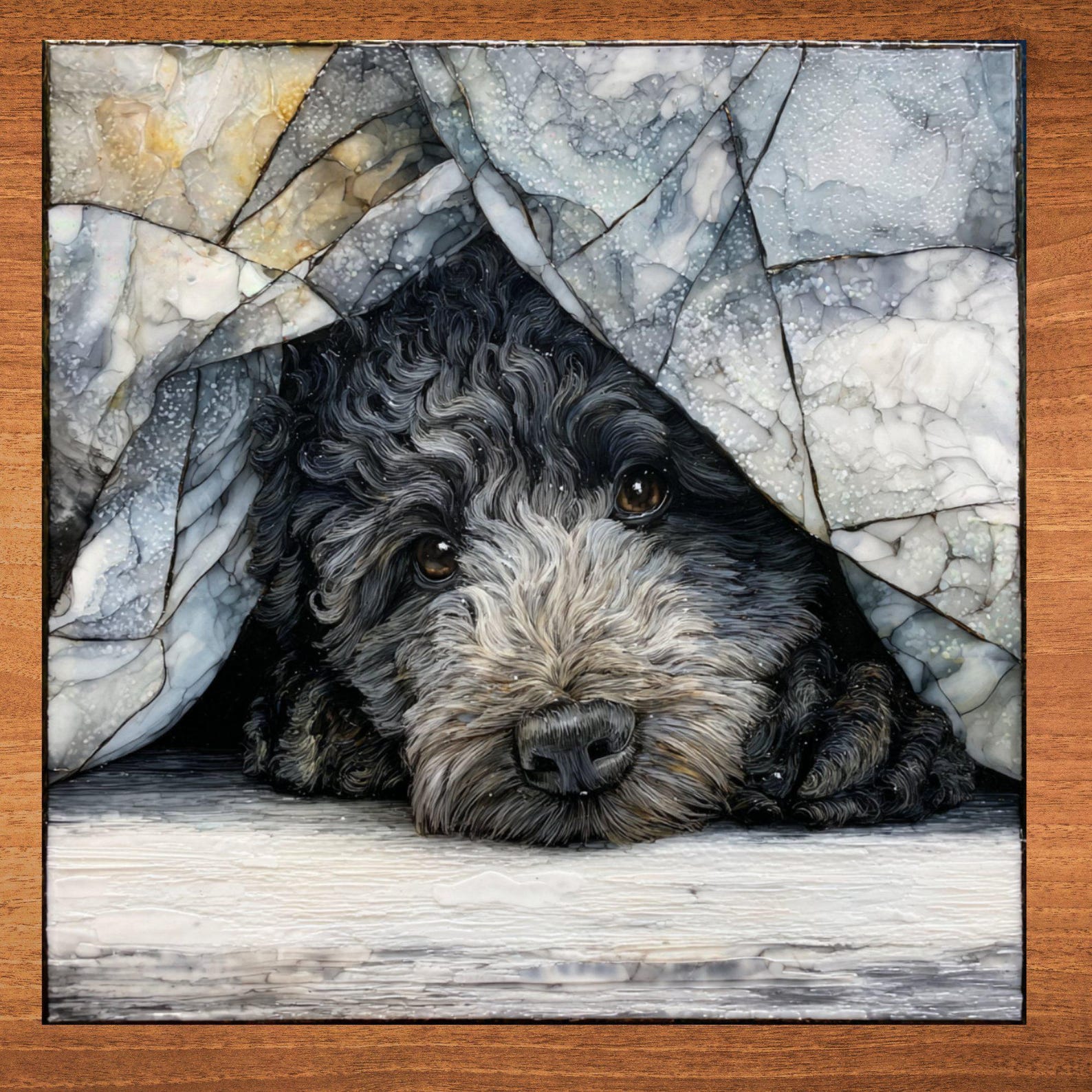 Newfypoo Under the Blanket Ceramic Tile