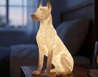 Doberman Pinscher Dog Luminary Night Light thumbnail 1