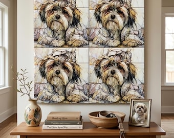 Havanese Spa Dog Ceramic Tile thumbnail 4